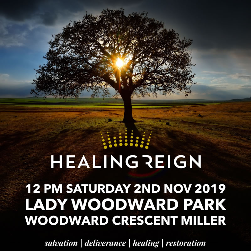 Healing Reign outreach,  Saturday 2nd November